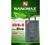 Loa Kéo Nanomax KN 8-3 Bass 30cm 400w Karaoke Bluetooth (kèm 2 mic không dây)